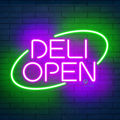 Open Neon Sign Deli Open Led Light