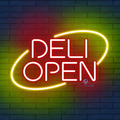 Open Neon Sign Deli Open Led Light