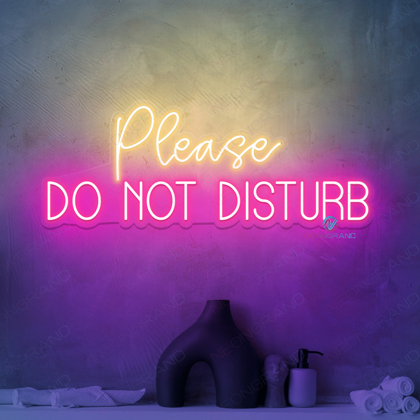 Please Do Not Disturb Neon Sign Led Word Light NeonGrand