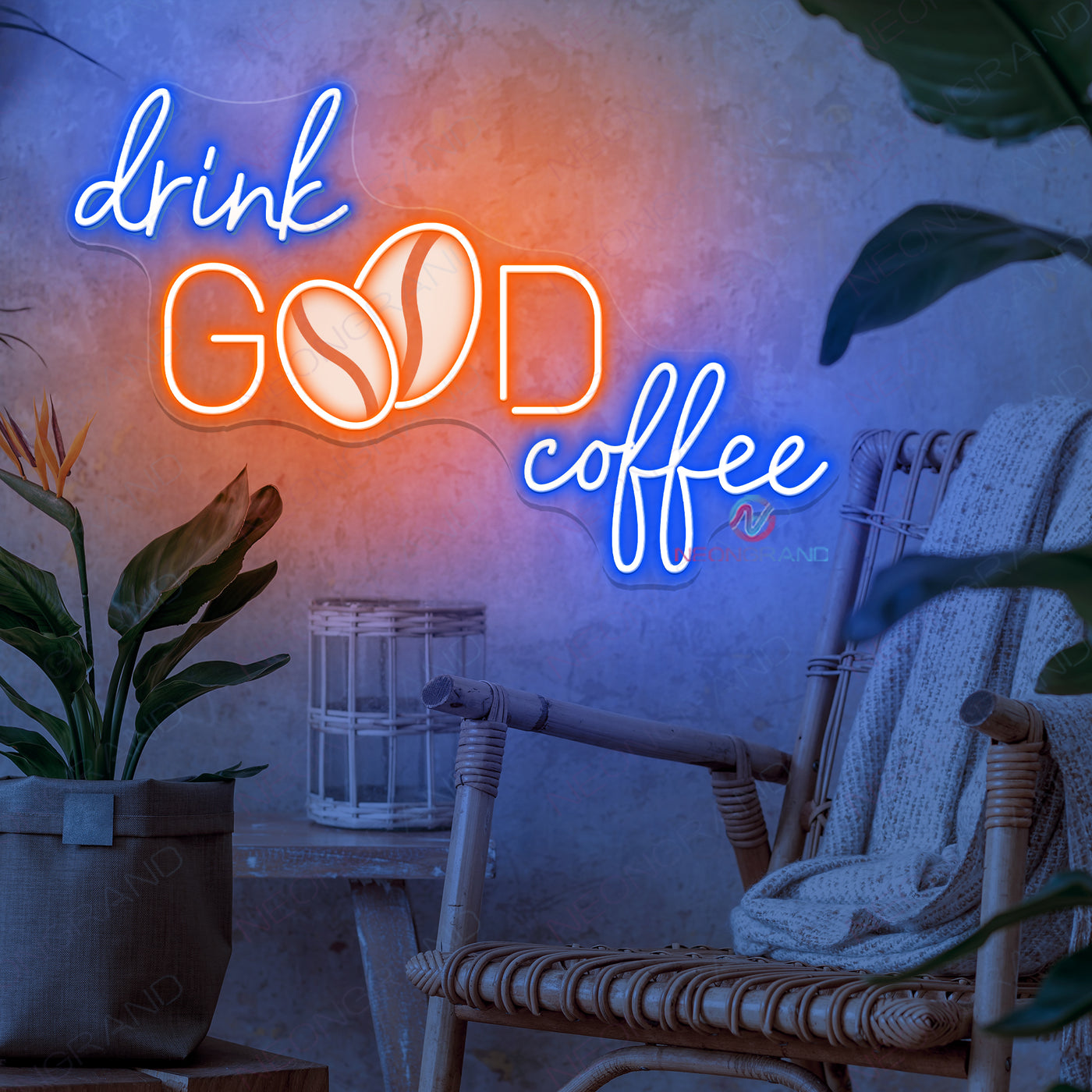Drink Good Coffee Neon Sign Cafe Led Light