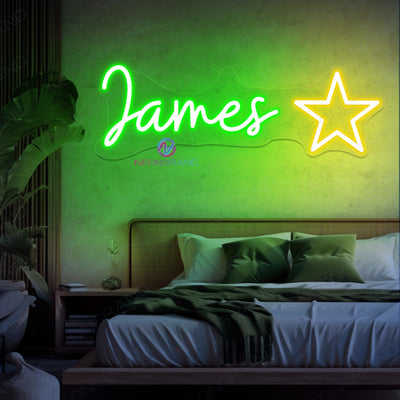 Custom Name Neon Sign Led Lights With A Star