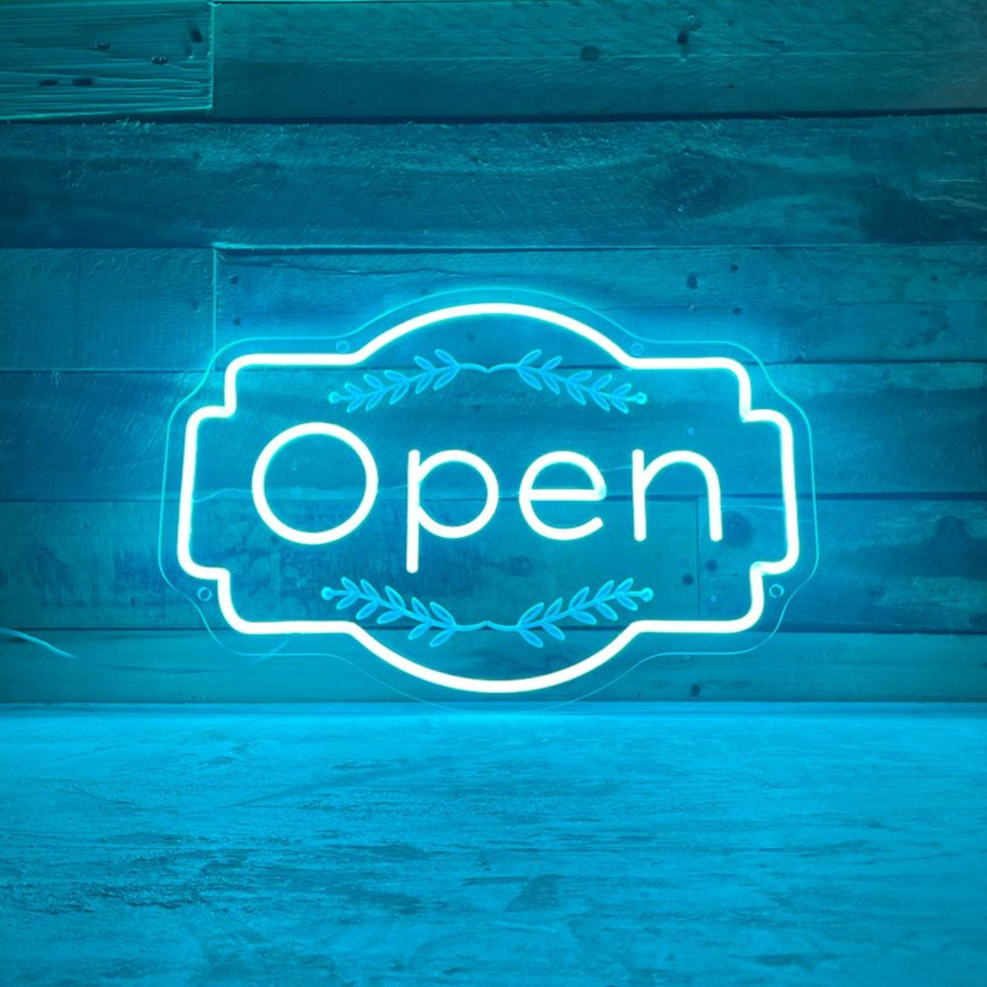 Large Neon Open Sign Storefront Engraved Led Light Super Bright Remote Included