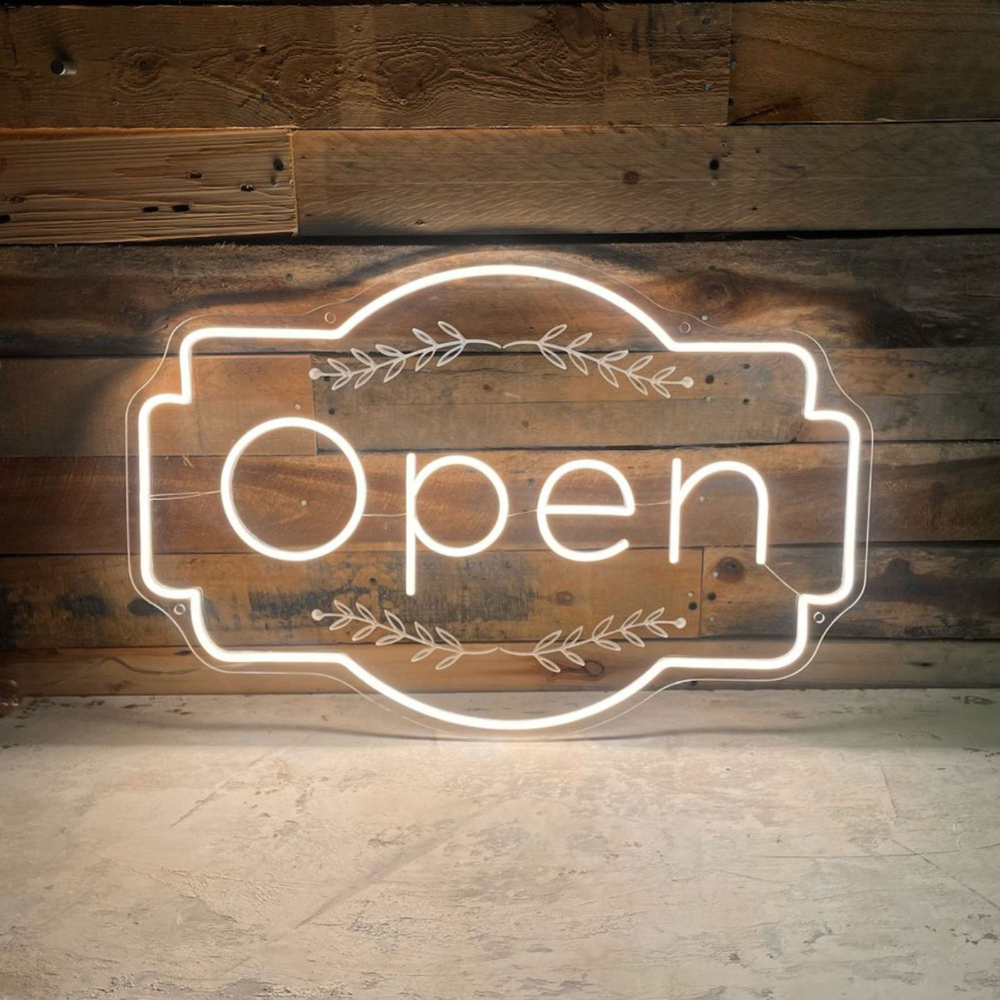 Neon Open Sign Storefront Engraved Led Light