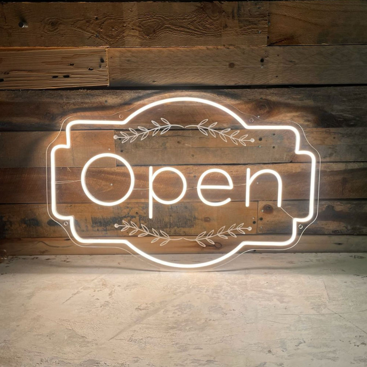 Neon Open Sign Storefront Engraved Led Light - NeonGrand