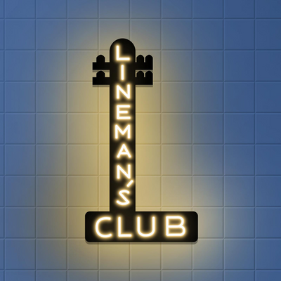 Lineman's Club Neon Sign Led Light