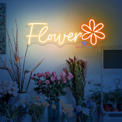 Flower Neon Sign Florist Shop LED Light