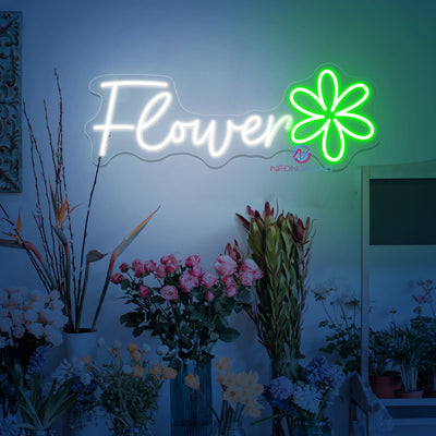 Flower Neon Sign Florist Shop LED Light