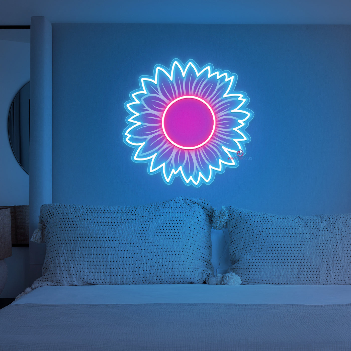 Sunflower Neon Sign 3D Engraving Inspirational LED Light