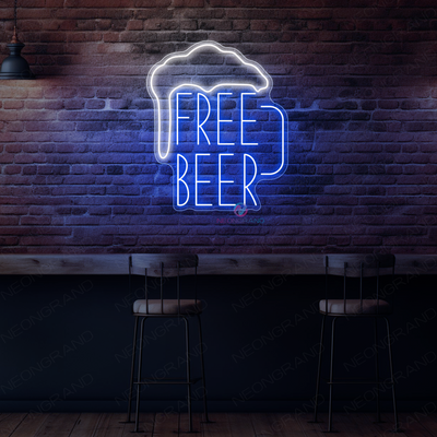 Free Beer Neon Sign Alcohol Drink LED Light