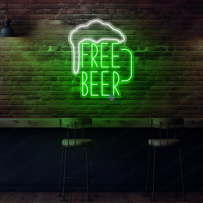 Free Beer Neon Sign Alcohol Drink LED Light