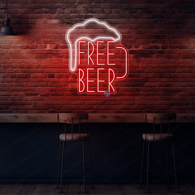 Free Beer Neon Sign Alcohol Drink LED Light