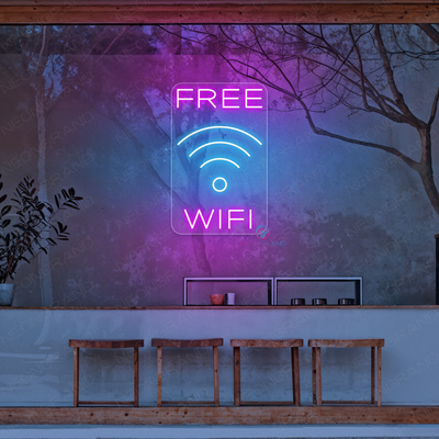 Free WIFI Neon Sign Business LED Light