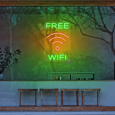 Free WIFI Neon Sign Business LED Light