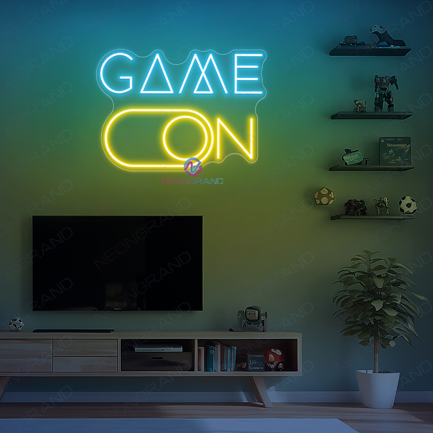 Game On Neon Sign Gaming Room LED Light