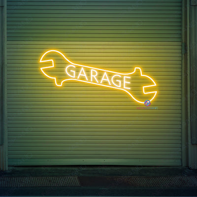 Garage Wrench Neon Sign Led Light