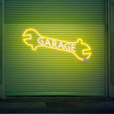 Garage Wrench Neon Sign Led Light