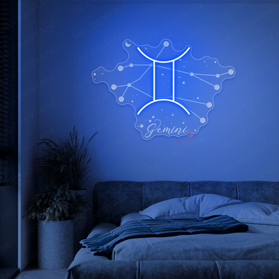 Gemini Neon Sign Zodiac Inspirational LED Light
