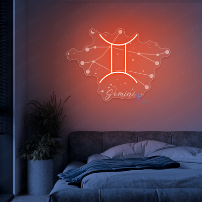 Gemini Neon Sign Zodiac Inspirational LED Light