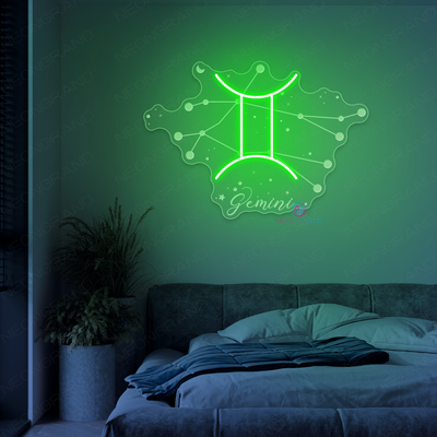 Gemini Neon Sign Zodiac Inspirational LED Light