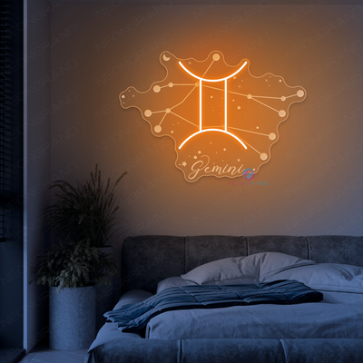 Gemini Neon Sign Zodiac Inspirational LED Light