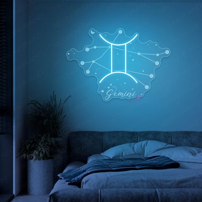 Gemini Neon Sign Zodiac Inspirational LED Light