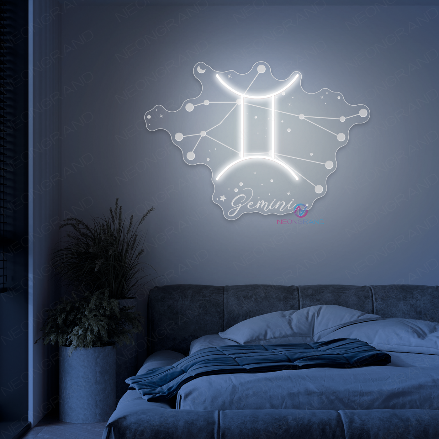 Gemini Neon Sign Zodiac Inspirational LED Light