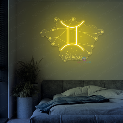 Gemini Neon Sign Zodiac Inspirational LED Light