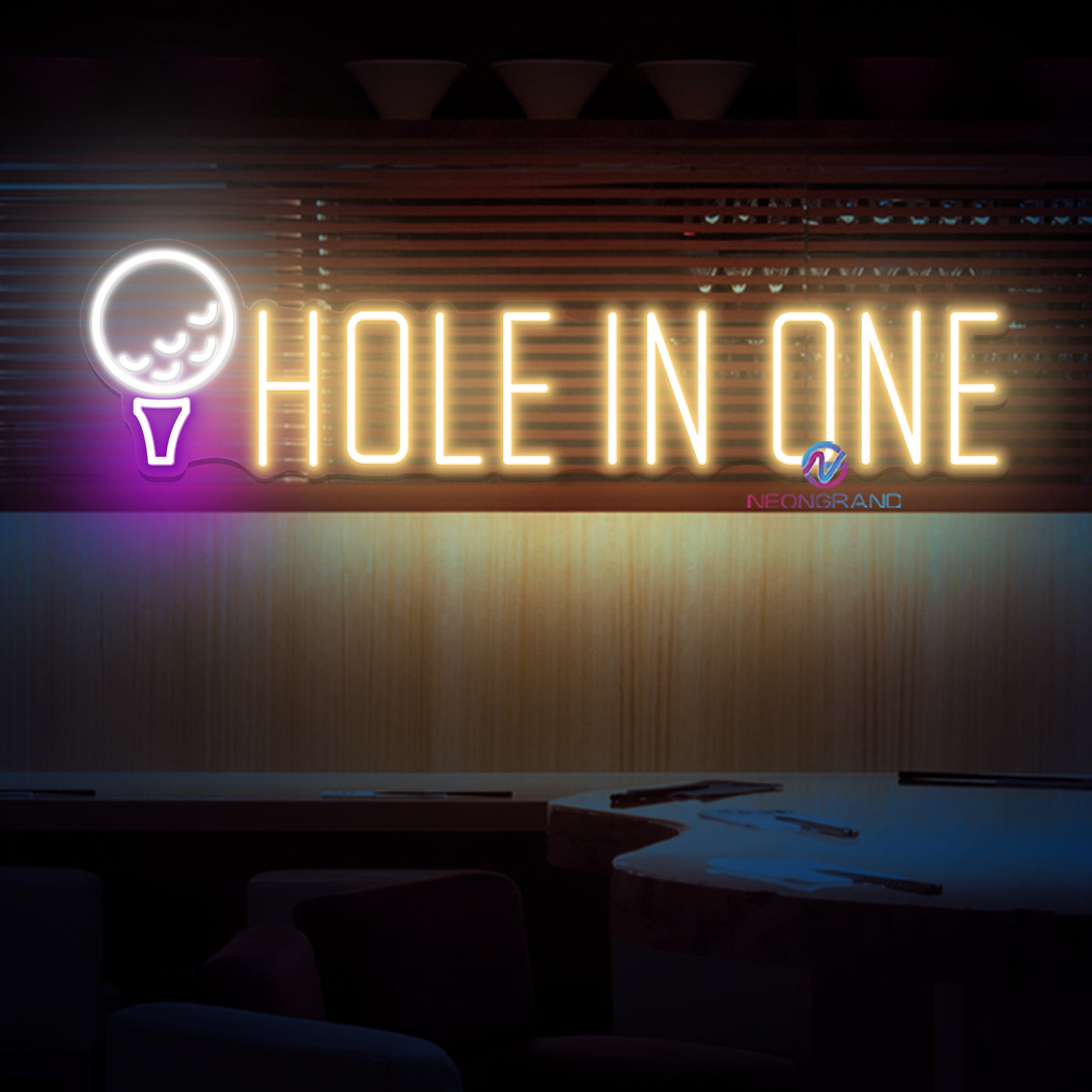 Golf Neon Sign Hole In One LED Light