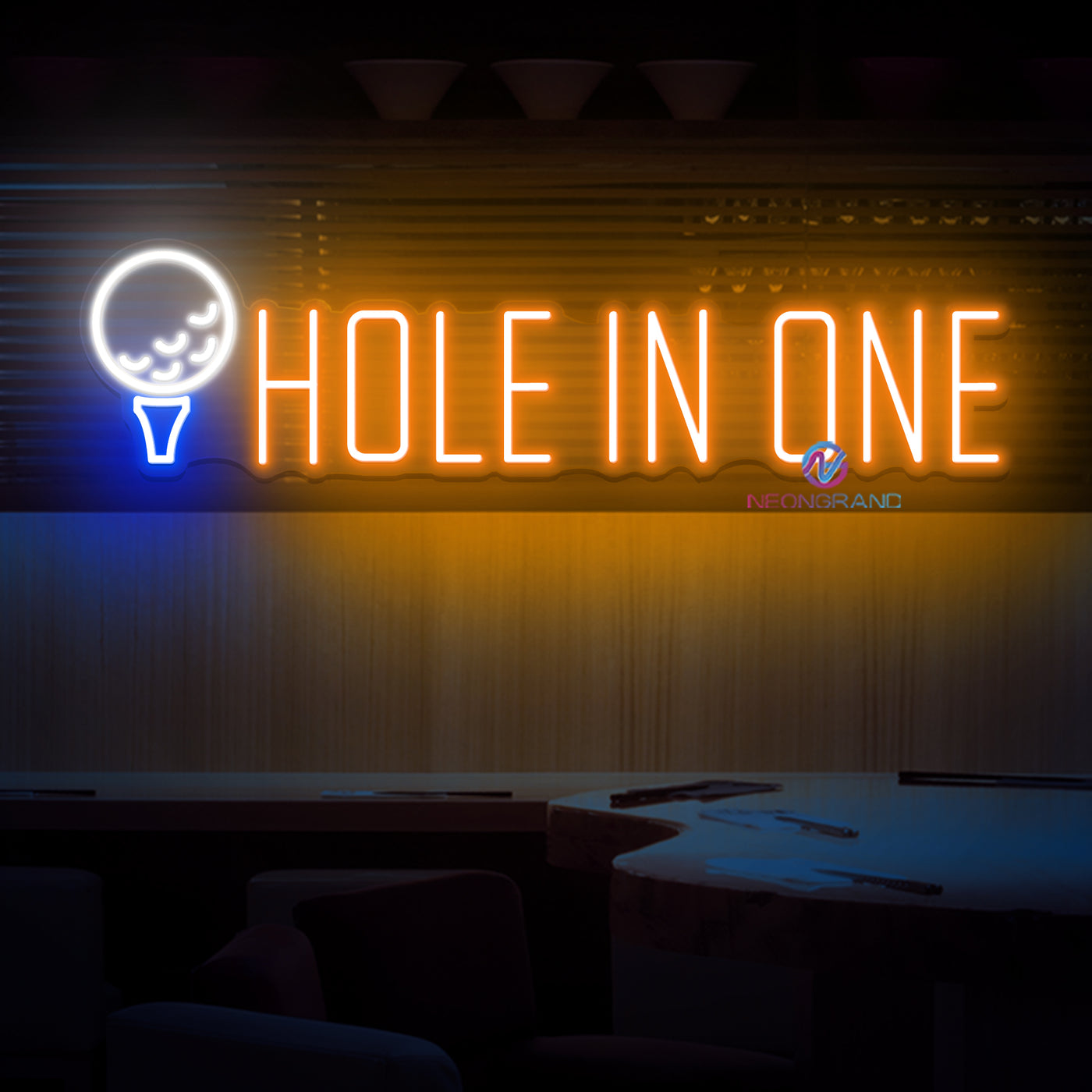 Golf Neon Sign Hole In One LED Light