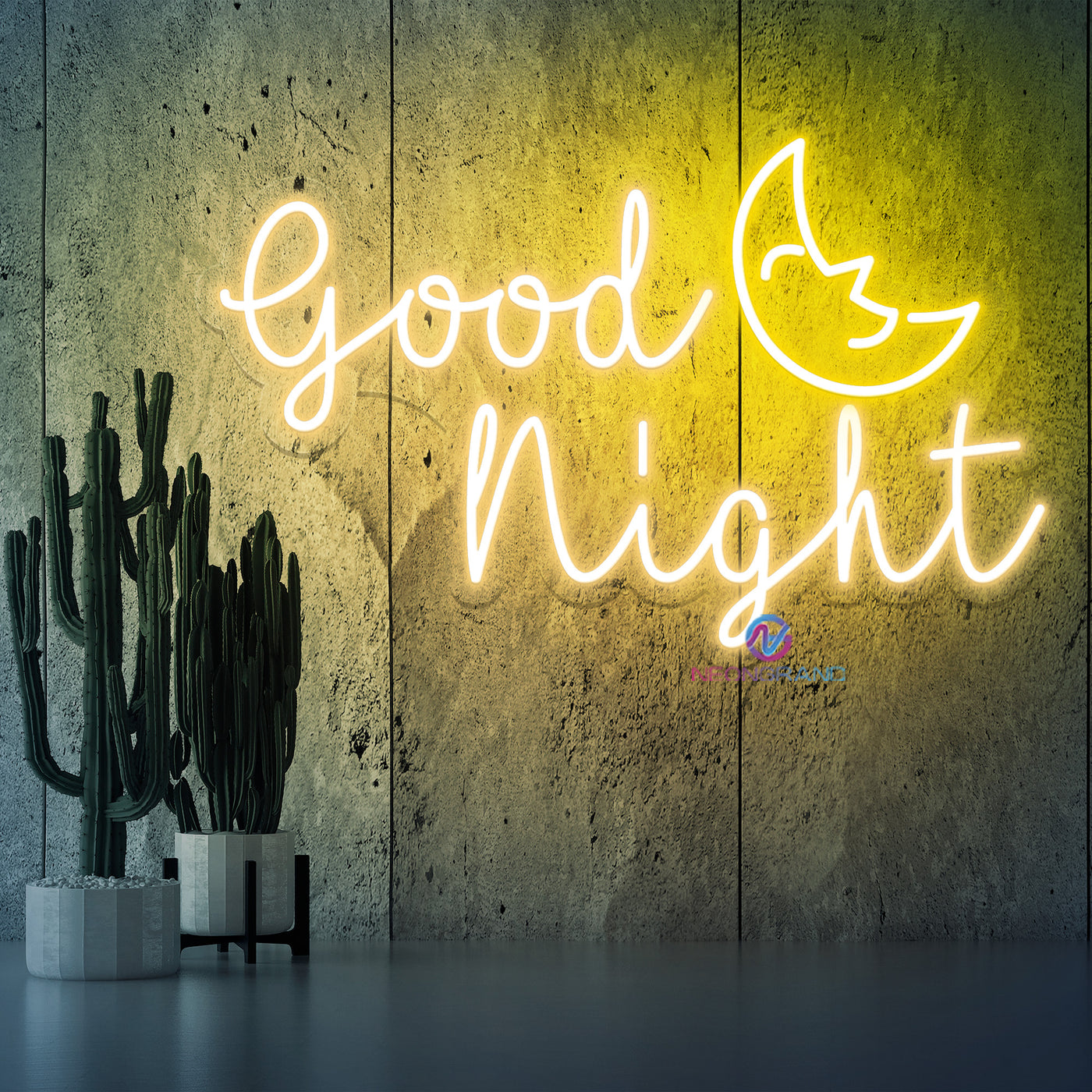 Good Night Neon Sign Moon Led Light