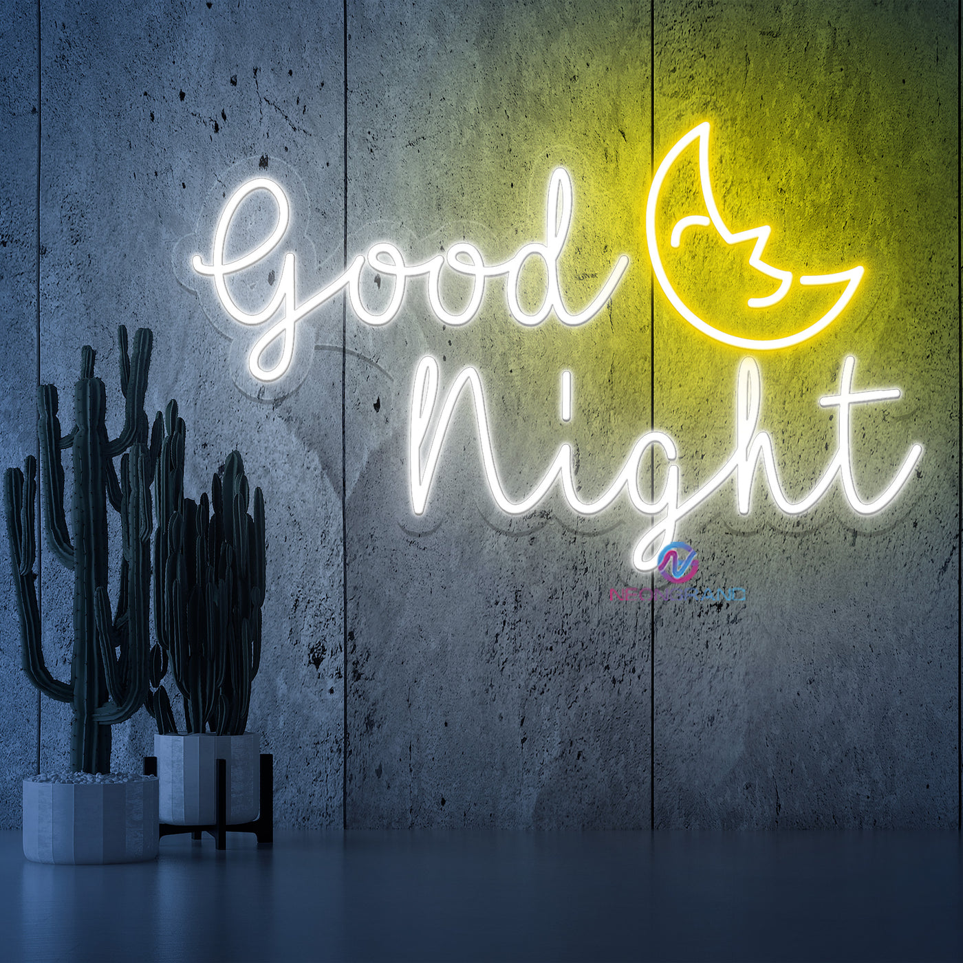 Good Night Neon Sign Moon Led Light