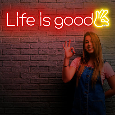 Life Is Good Neon Sign Cool Led Light
