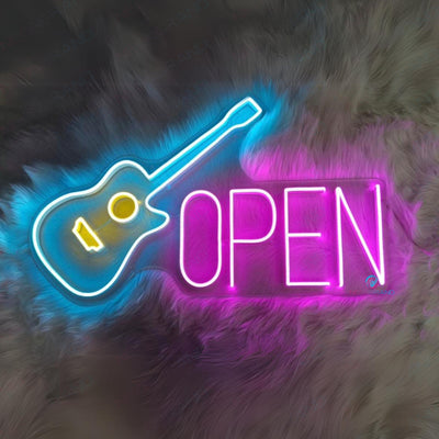 Neon Guitar Open Sign Led Light