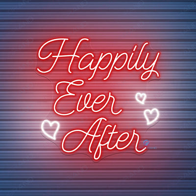 Happily Ever After Neon Sign Word Led Light