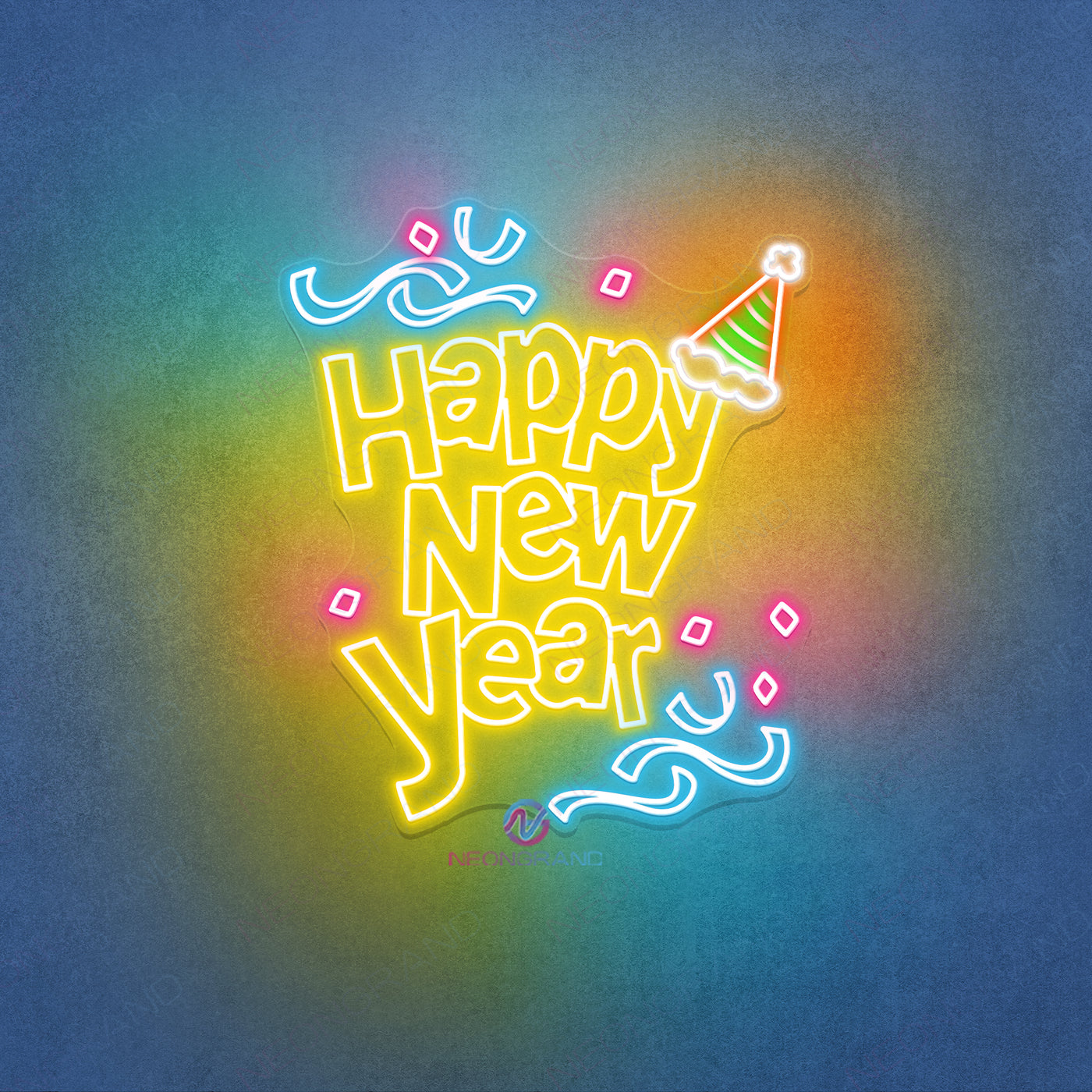 Happy New Year Neon Sign Led Light