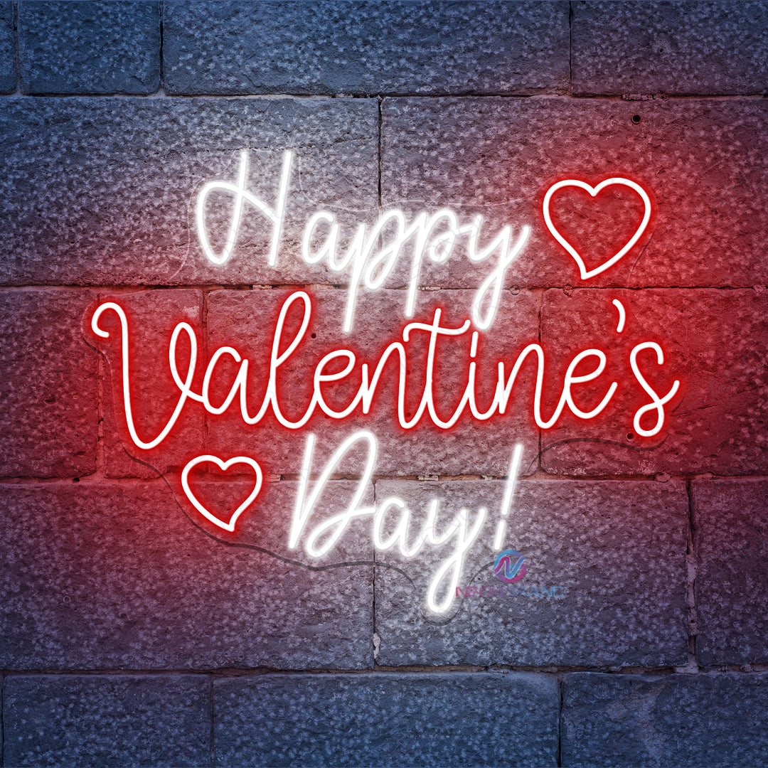 再再販！ Happy Valentine's Day Neon Sign Led Light - NeonGrand 小物