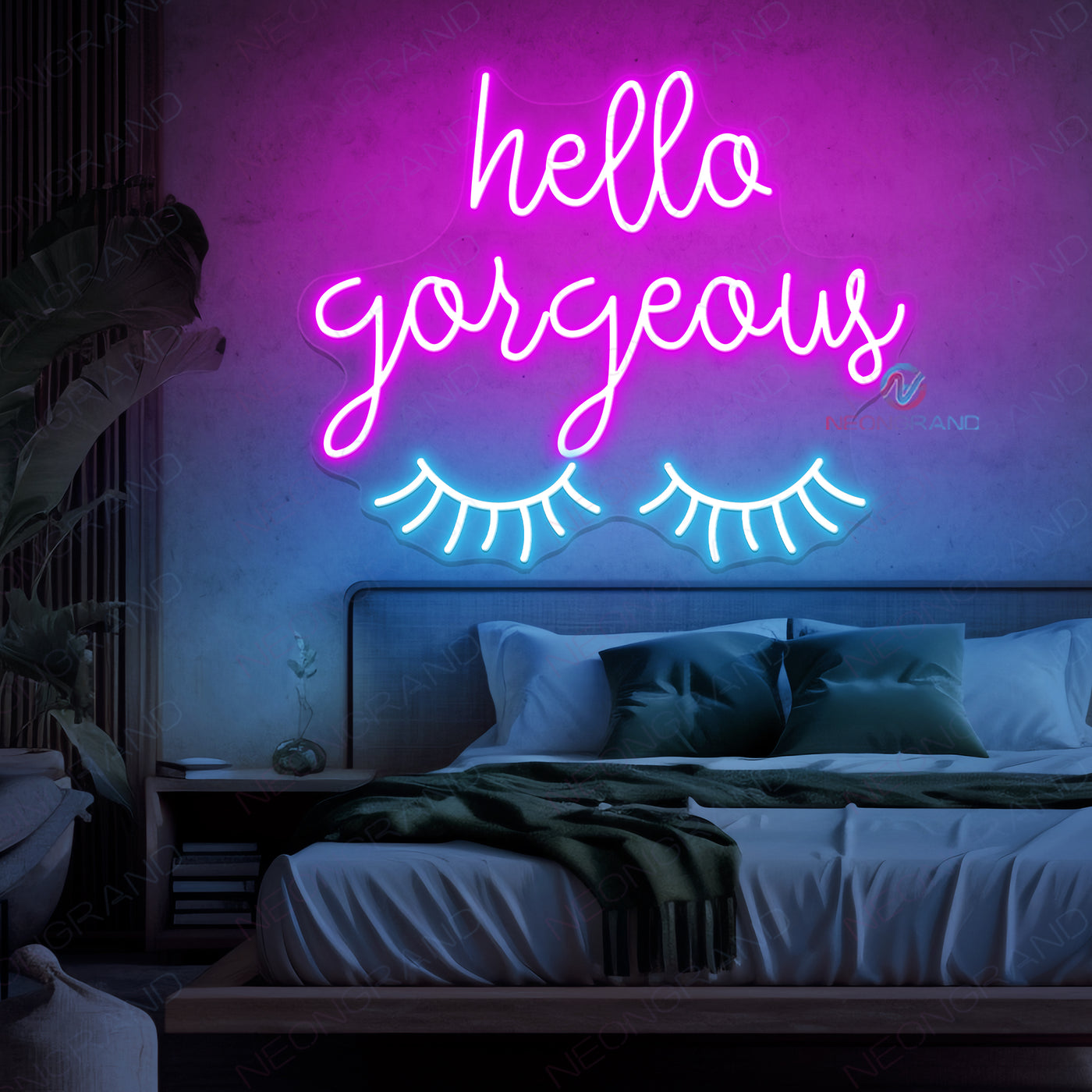 Hello Gorgeous Neon Sign Inspirational Led Light