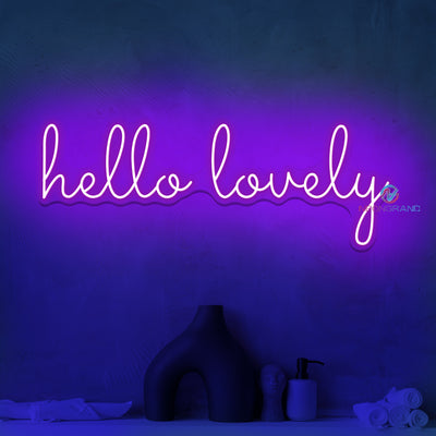 Hello Lovely Neon Sign Led Word Lights