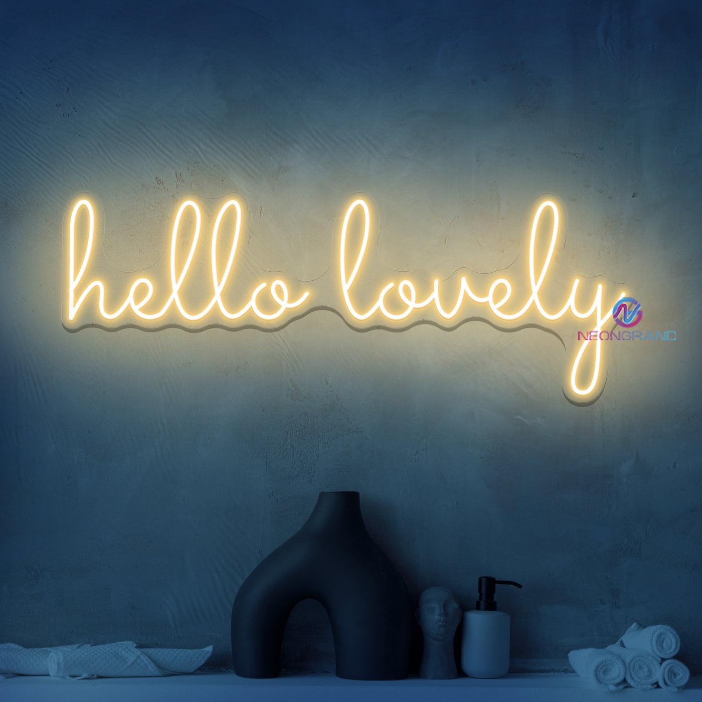 Hello Lovely Neon Sign Led Word Lights - NeonGrand
