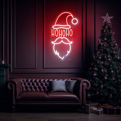 Ho Ho Ho Neon Sign Santa Claus LED Light For Christmas