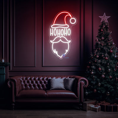 Ho Ho Ho Neon Sign Santa Claus LED Light For Christmas