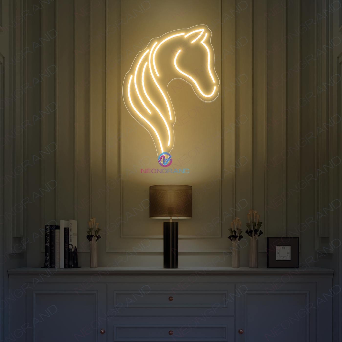 Horse Neon Sign Cool LED Light For Room