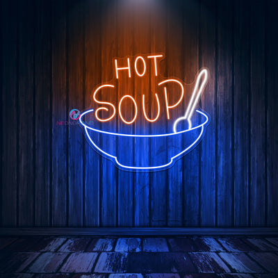 Hot Soup Neon Sign Restaurant Led Light