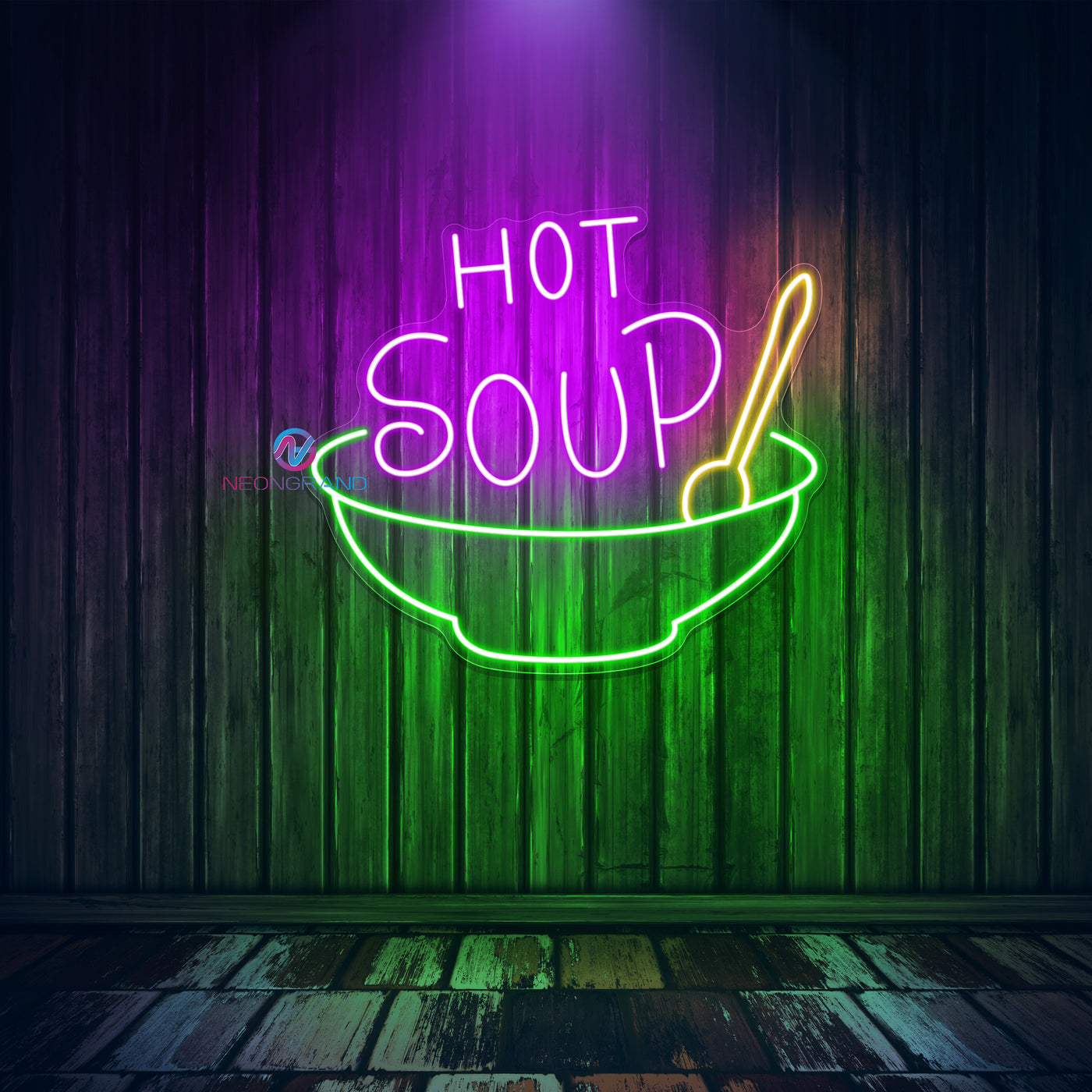 Hot Soup Neon Sign Restaurant Led Light