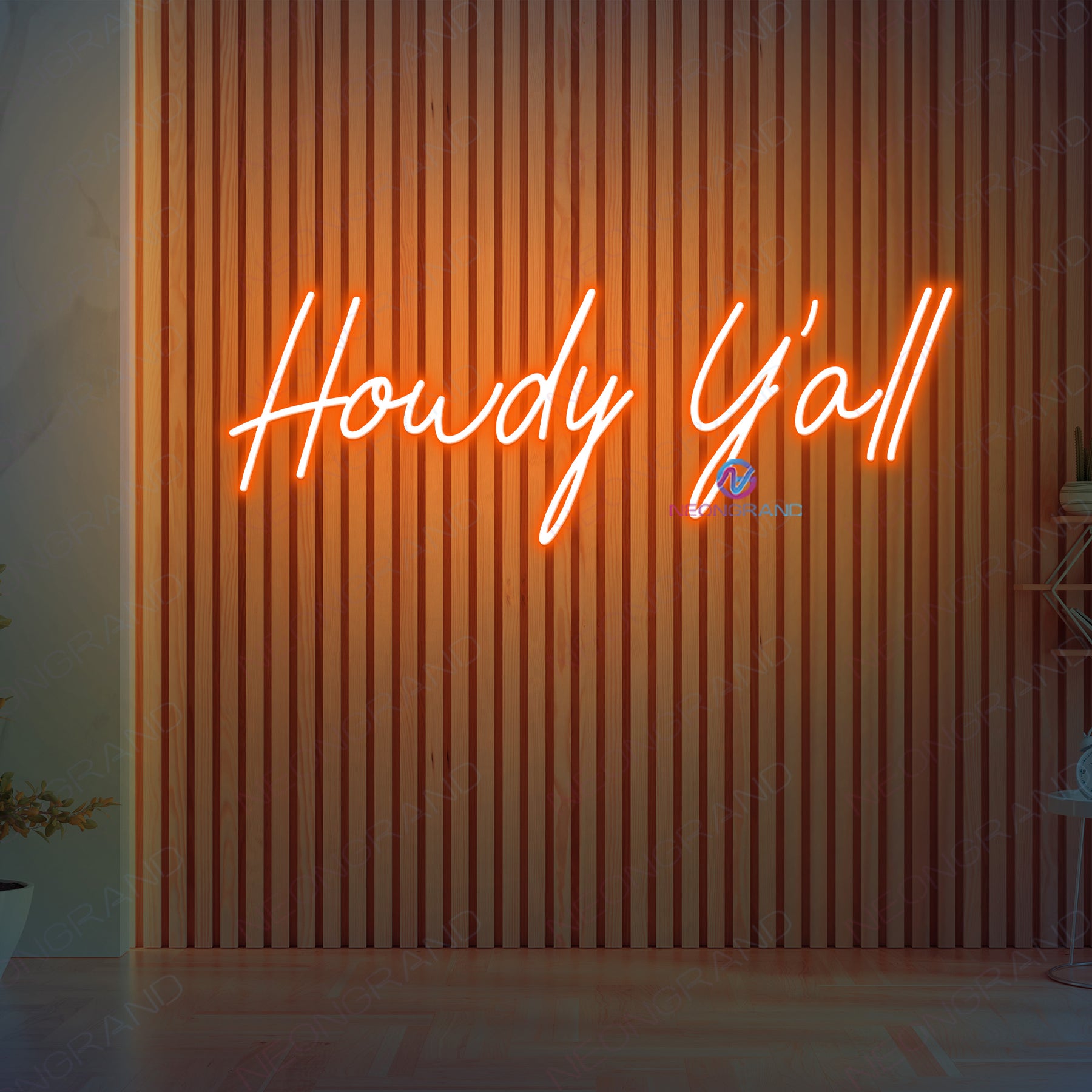 Howdy Neon Sign Led Howdy Light Up Sign - NeonGrand