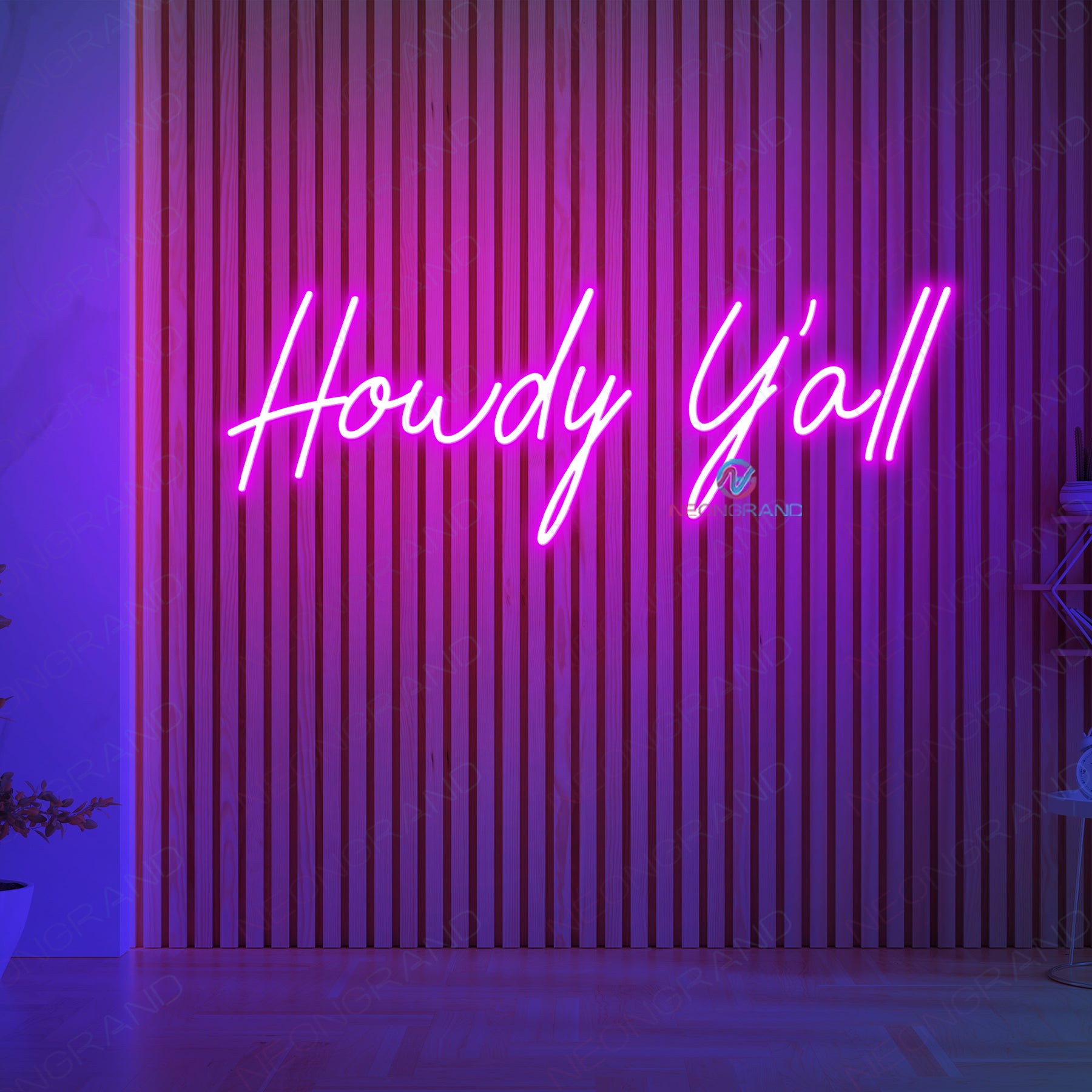 Howdy Neon Sign Led Howdy Light Up Sign - NeonGrand