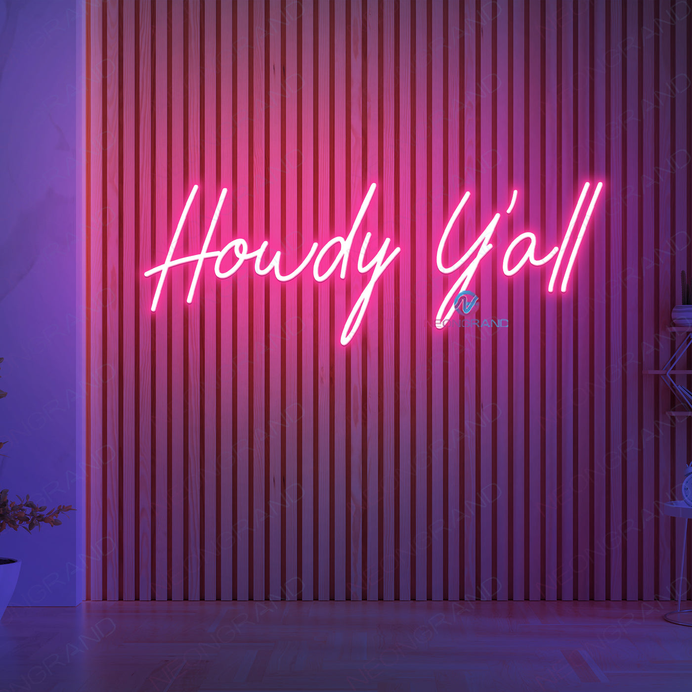 Howdy Neon Sign Led Howdy Light Up Sign - NeonGrand