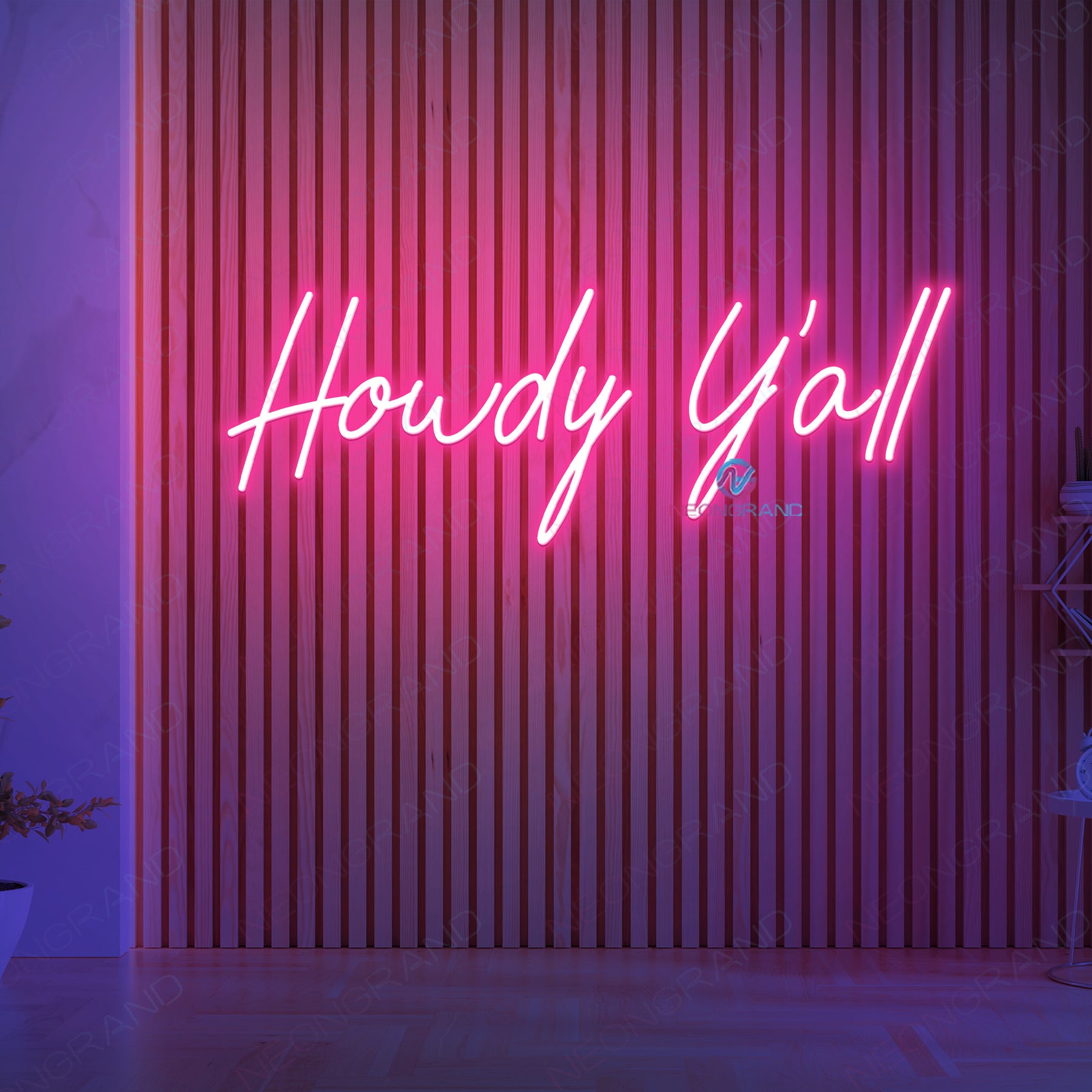 Howdy Neon Sign Led Howdy Light Up Sign - NeonGrand