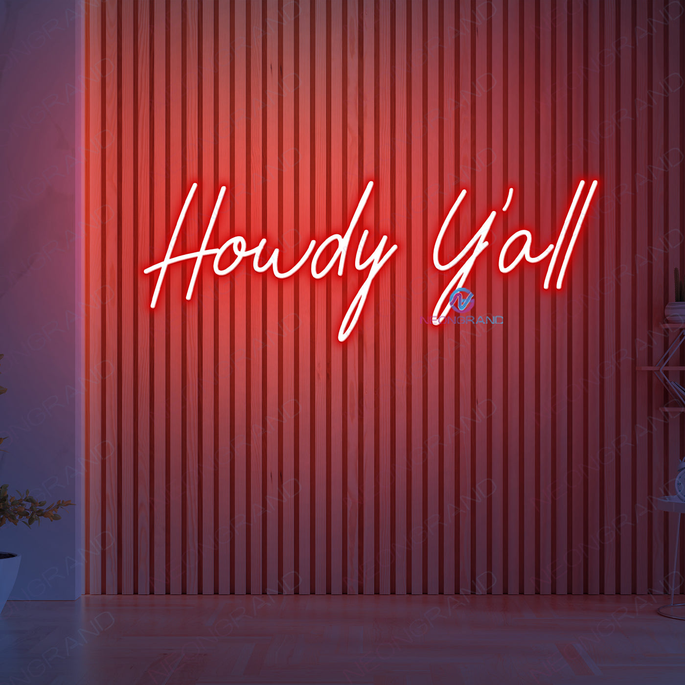 Howdy Neon Sign Led Howdy Light Up Sign - NeonGrand