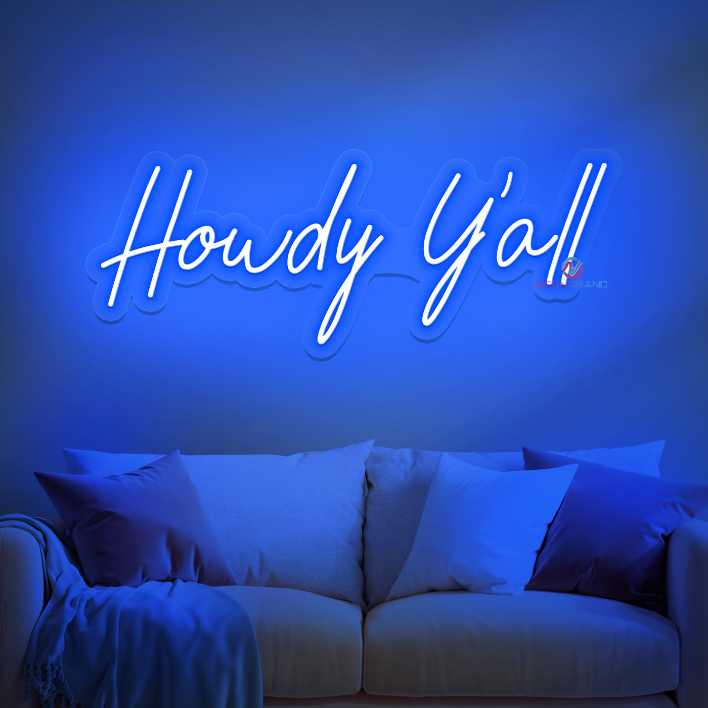 Howdy Neon Sign Led Howdy Light Up Sign - NeonGrand